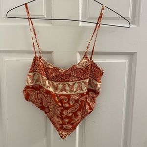 Bobbles & Lace bandana top
